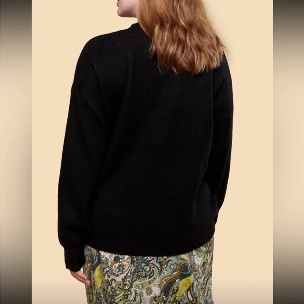 Earthbound Trading Magic Mushroom Sweater‎ Black Xl - Picture 4 of 10